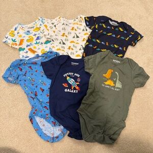 Bundles Baby Place - Bundle of 6 Boys Onesies - 9-12 months